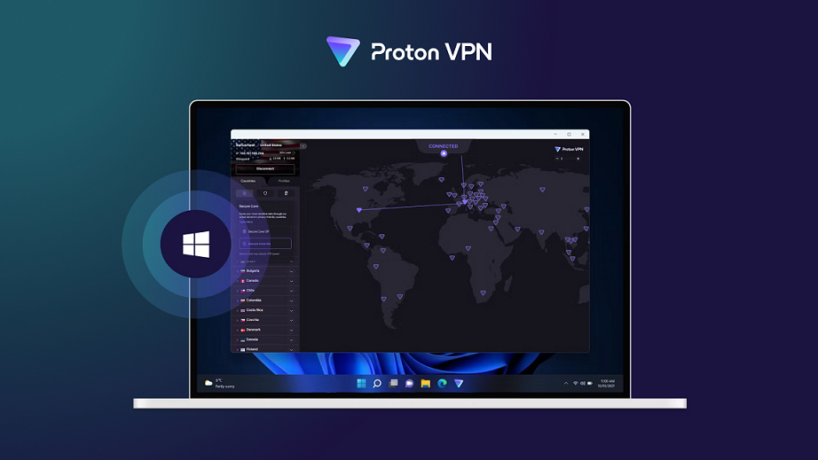 Proton VPN移动端应用运行界面展示